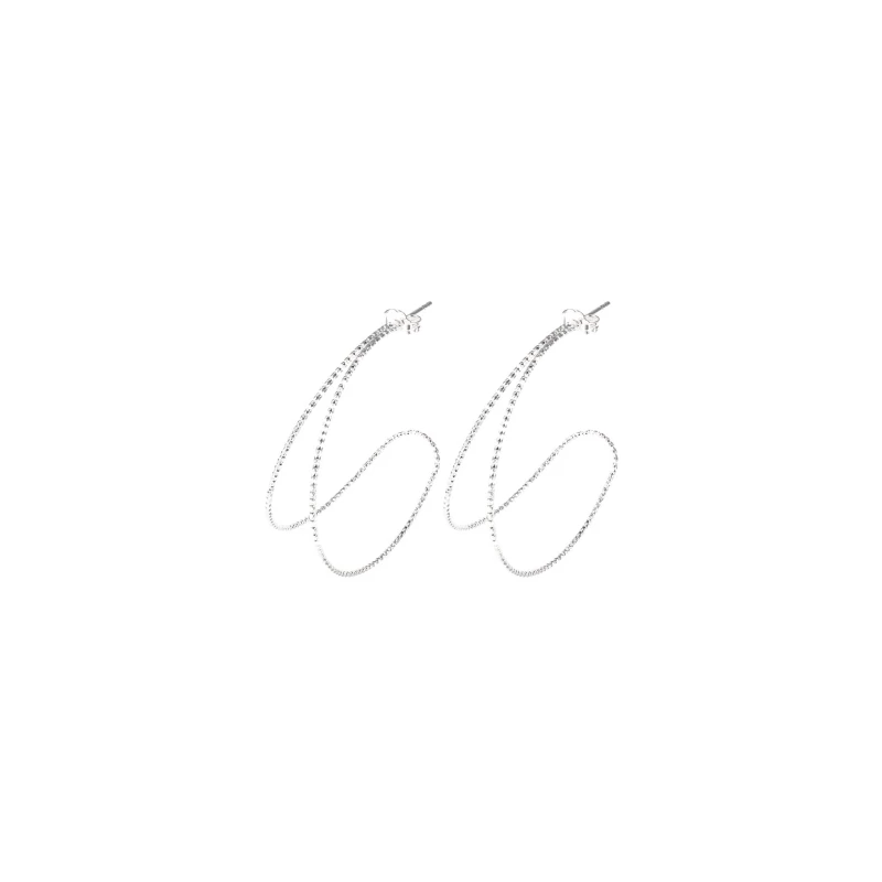 Double row hoop earrings - Doriane bijoux