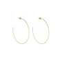 GM chiseled gold hoop earrings - Zag Bijoux