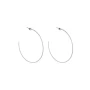 GM chiseled silver hoop earrings - Zag Bijoux