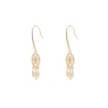 Dream catcher turquoise gold earrings  - Pomme Cannelle