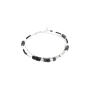 Bracelet élastique rondelles spinelle noir - Doriane bijoux