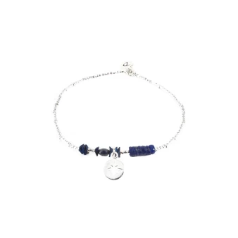 Bracelet élastique étincelle bleu roi - Doriane bijoux