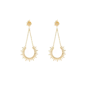 Sun gold earrings - Pomme...