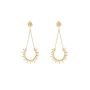 Sun gold earrings - Pomme Cannelle