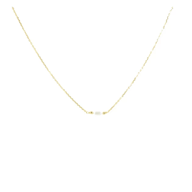 Gold pearl necklace - Pomme...