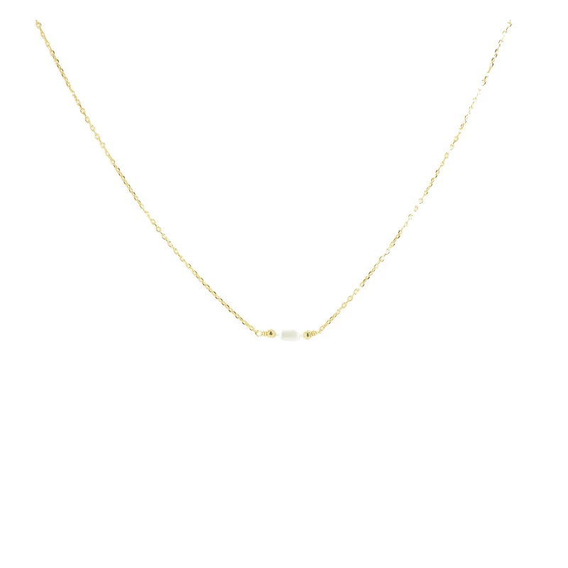 Gold pearl necklace - Pomme Cannelle