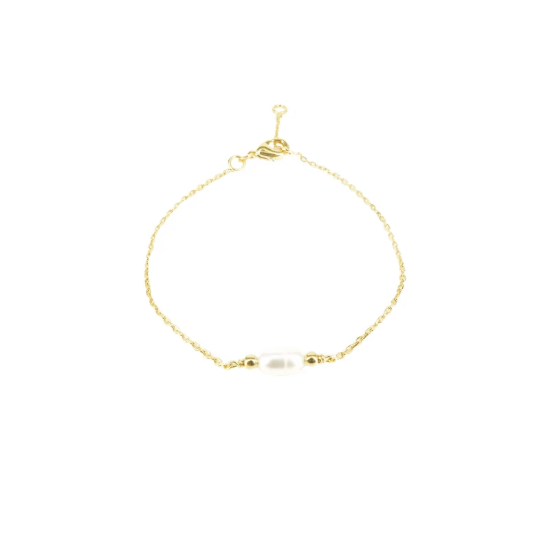 Gold pearl bracelet - Pomme Cannelle