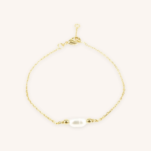 Gold pearl bracelet - Pomme Cannelle