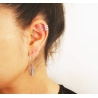 3 row steel ear cuff - Zag Bijoux