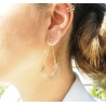 Bague d'oreille shiny star en acier - Zag Bijoux
