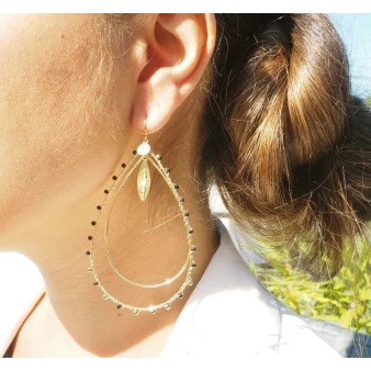 Aurelia green gold earrings...