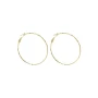 Faceted gold hoop earrings - Pomme Cannelle