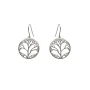 Steel tree life earrings - Zag Bijoux