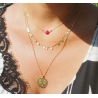 Multi pastilles gold necklace - Zag Bijoux