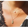 Stone polar white gold necklace - Zag Bijoux
