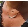 Collier pépite de perle en plaqué or - Pomme Cannelle