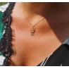 Collier attrape rêve turquoise plaqué or - Pomme Cannelle