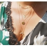 Large horn gold necklace - Pomme Cannelle
