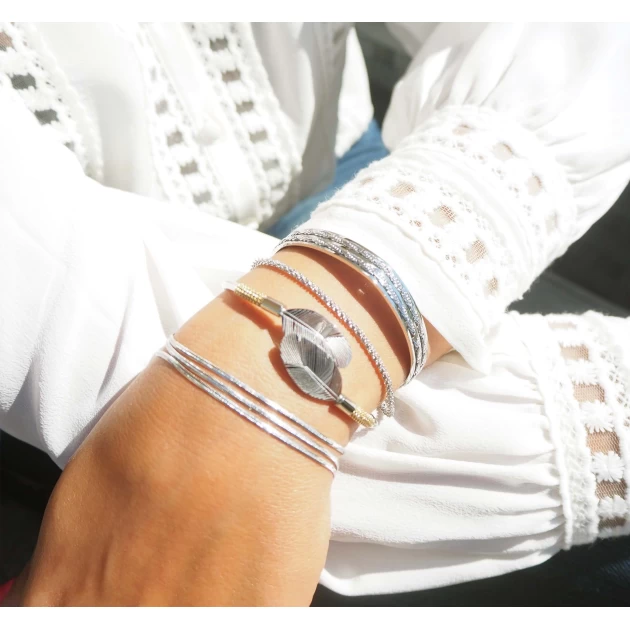 Torsade silver bracelet - Zag Bijoux