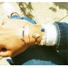 Bracelet jonc Ginkgo acier rose - Zag Bijoux