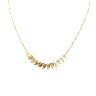 Ears of wheat gold necklace - Pomme Cannelle