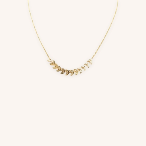 Collier épis en plaqué or - Pomme Cannelle