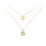 Celestial double gold necklace - Pomme Cannelle