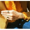 Stone onyx gold ring - Zag Bijoux