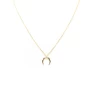 Little horn gold necklace - Pomme Cannelle