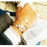 Brillant silver bangle bracelet - Pomme Cannelle