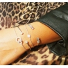 Bracelet anneaux entrelacés en argent - Pomme Cannelle
