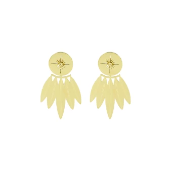 Gold steel polar earcuff earrings - Zag Bijoux