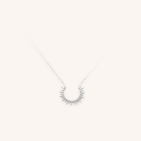 Collier soleil en argent - Pomme Cannelle