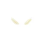 Gold laurel earrings - Pomme Cannelle