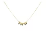 Gold onyx tassel necklace - Pomme Cannelle