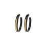 Gray gold ears hoop earrings - Zag Bijoux