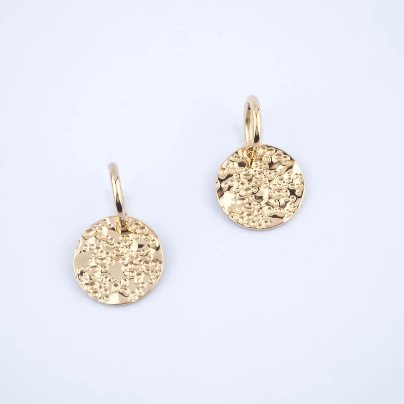 Iris gold hoop earrings - Zag Bijoux