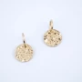 Iris gold hoop earrings - Zag Bijoux