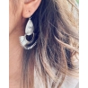 Boucles d'oreilles Sofia en acier or - Zag Bijoux