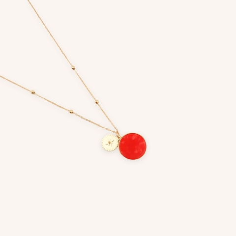 Collier Thaïs en cornaline - Zag Bijoux