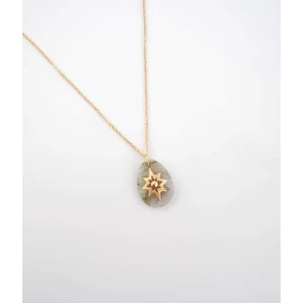 Oceane necklace in labradorite - Zag Bijoux