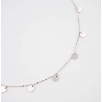 Helena silver necklace -...