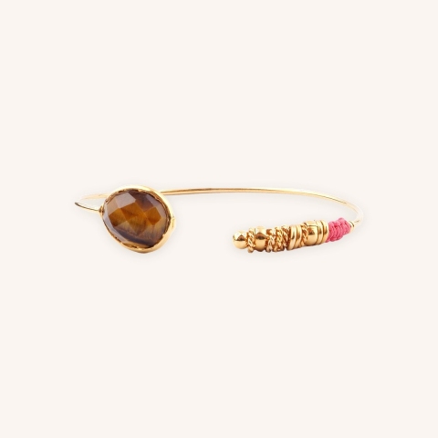 Unity gold bangle bracelet - Gas Bijoux