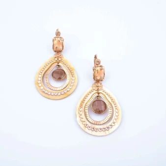 Regina gold earrings - Gas Bijoux