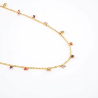 Tangerine gold necklace -...