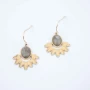 Palm earrings in labradorite - Zag Bijoux