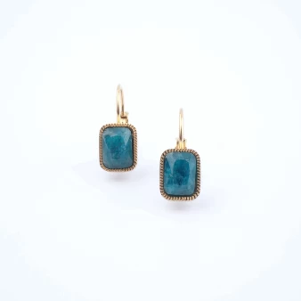 Lana earrings in blue apatite - Zag Bijoux