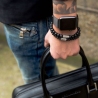 Bracelet Black Rocks 6mm - Rebel & Rose