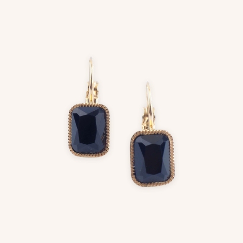 Boucles d'oreilles Lana en onyx - Zag Bijoux