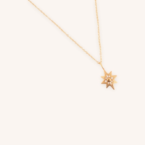 Oceane necklace in rose quartz - Zag Bijoux